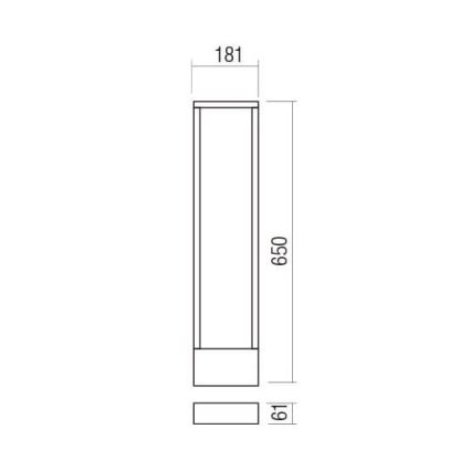 Redo 90509 - LED udendørslampe WALD LED/10W/230V IP65 antracit