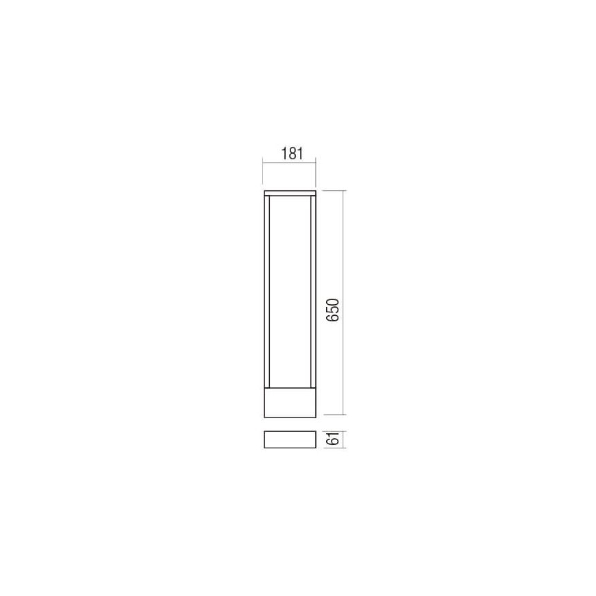 Redo 90509 - LED udendørslampe WALD LED/10W/230V IP65 antracit