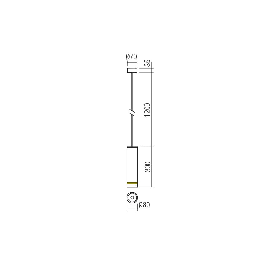 Redo 90513 - Udendørs LED pendellampe KLOU LED/9W/230V IP54 hvid