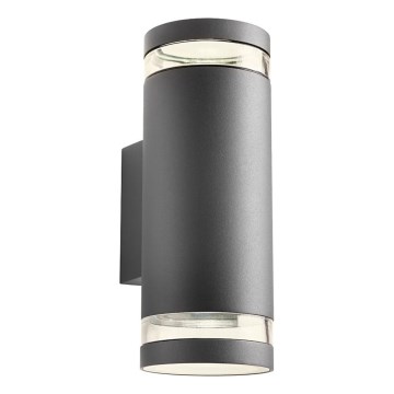 Redo 90518 - Udendørs væglampe CARGO 2xGU10/28W/230V IP54 antracit