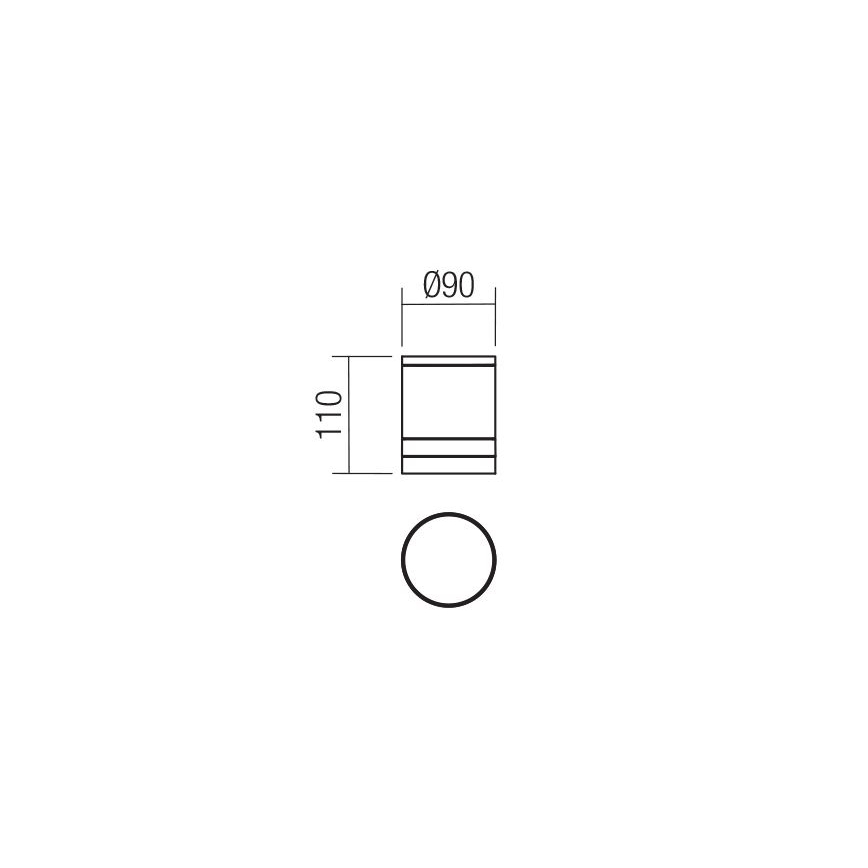 Redo 90519 - Udendørs loftlampe CARGO 1xGU10/28W/230V IP54 antracit