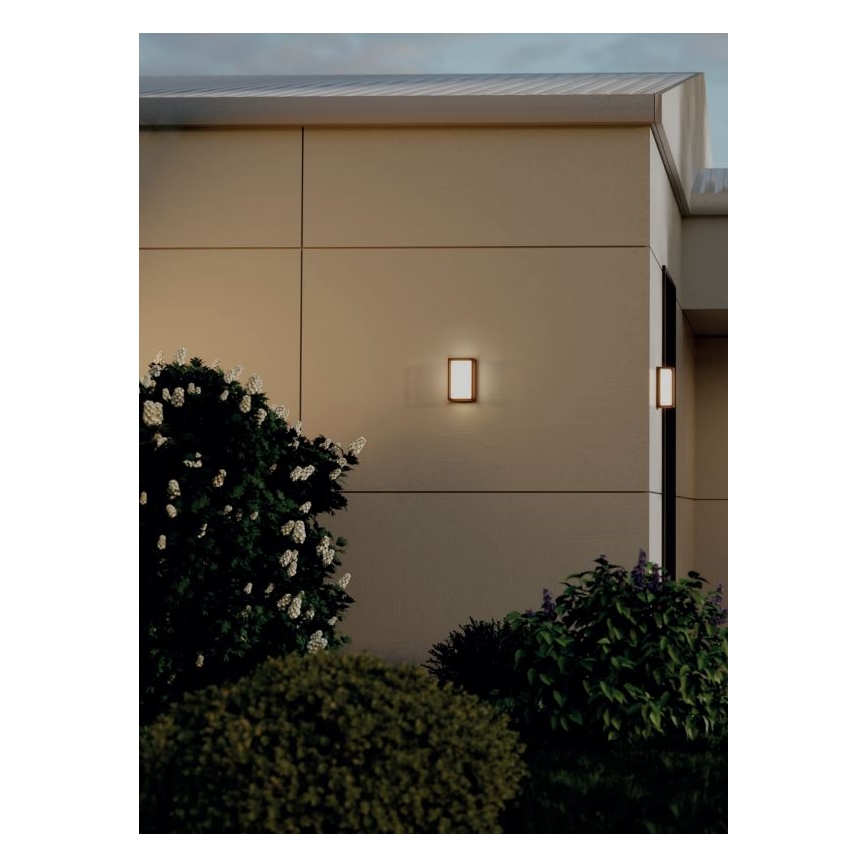 Redo 90534 - Udendørs LED væglampe QUADRIS LED/12W/230V IP54 brun