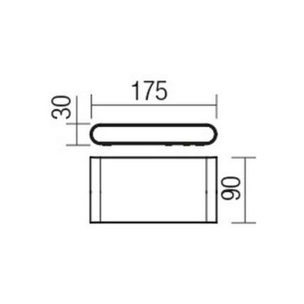 Redo 9054 - Udendørs LED væglampe POCKET LED/6W/230V IP54