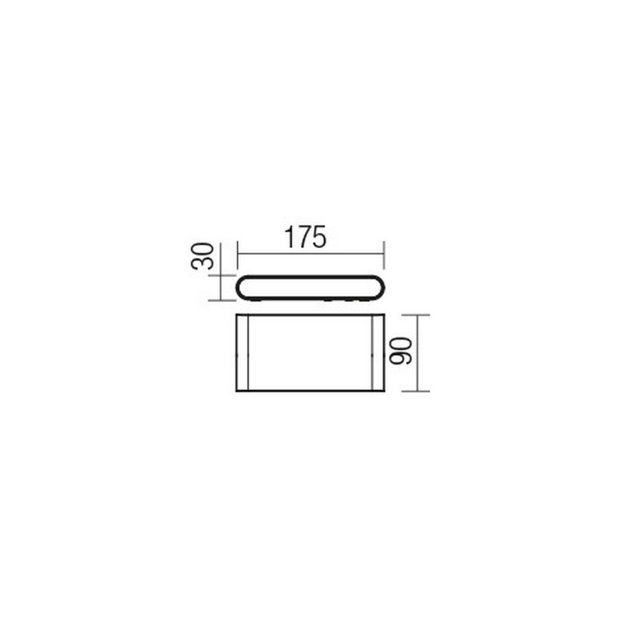 Redo 9054 - Udendørs LED væglampe POCKET LED/6W/230V IP54