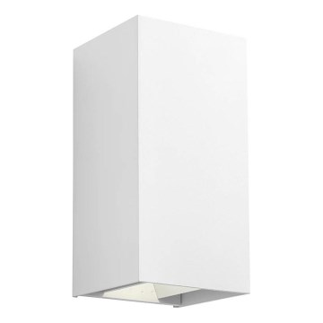 Redo 90552 - LED udendørs vægarmatur VARY 2xLED/10W/230V 3000K IP54 hvid