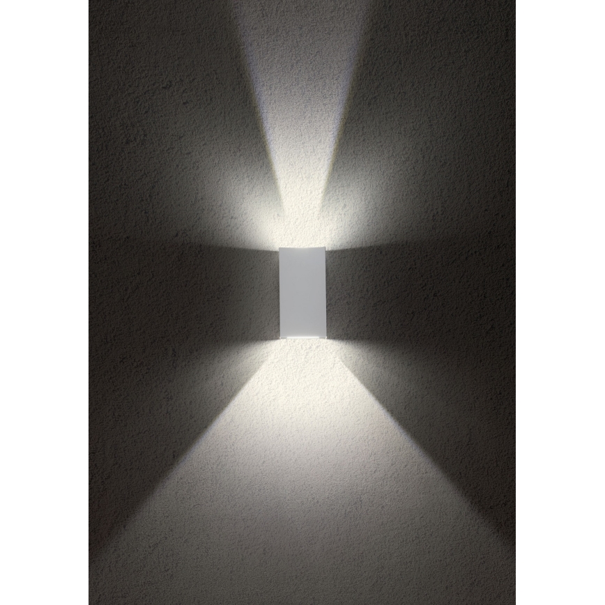 Redo 90552 - LED udendørs vægarmatur VARY 2xLED/10W/230V 3000K IP54 hvid