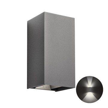 Redo 90553 - Udendørs LED væglampe VARY 2xLED/10W/230V 3000K IP54 antracit