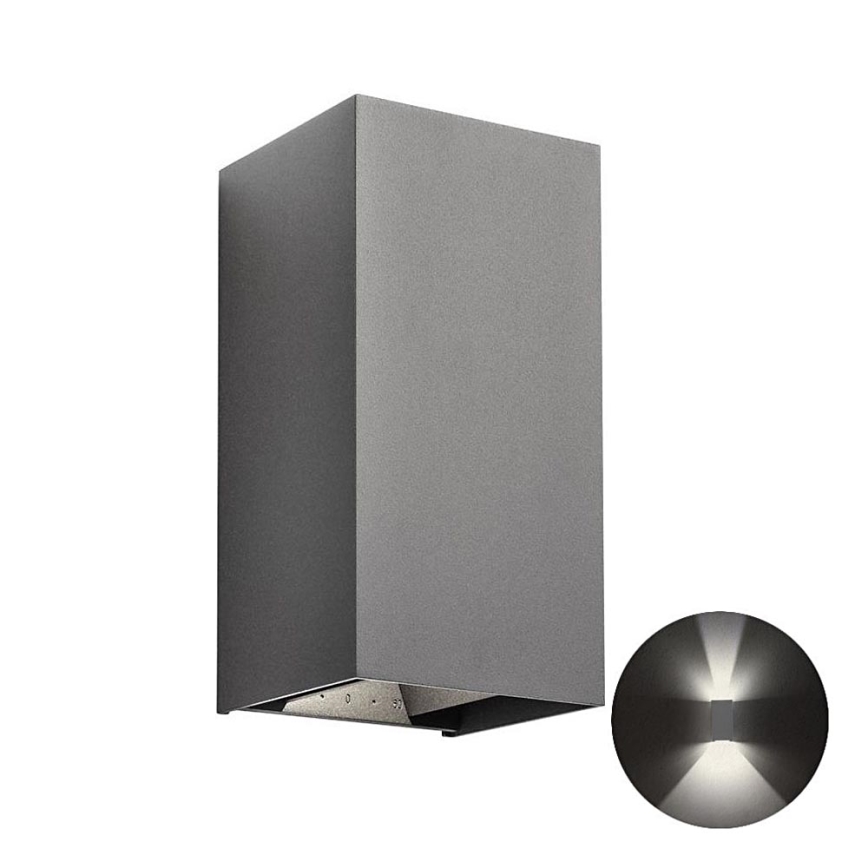 Redo 90553 - Udendørs LED væglampe VARY 2xLED/10W/230V 3000K IP54 antracit