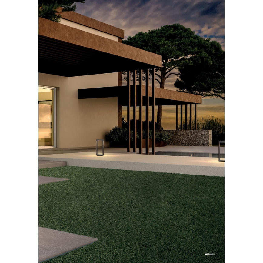 Redo 90580 - LED udendørslampe WAKE LED/8W/230V 3000K 20 cm IP65 antracit