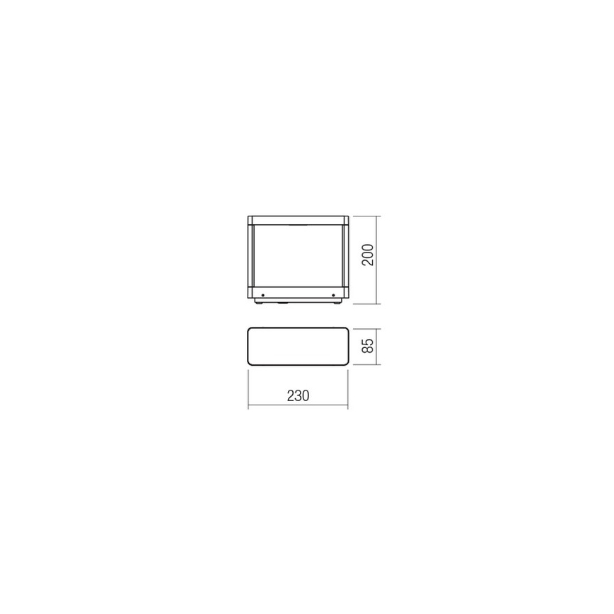Redo 90580 - LED udendørslampe WAKE LED/8W/230V 3000K 20 cm IP65 antracit