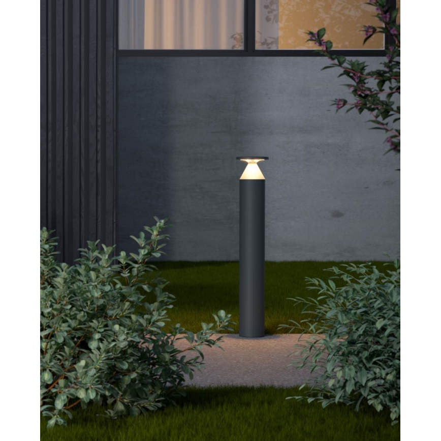 Redo 90591 - BIRO udendørs LED-lampe 12W/230V, 3000K, 70 cm, CRI 90, IP65, antracit