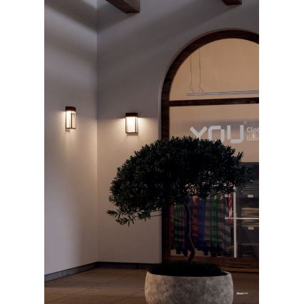 Redo 90604 - Udendørs LED-væglampe STAND LED/20W/230V 3000K CRI 90 IP65 brun