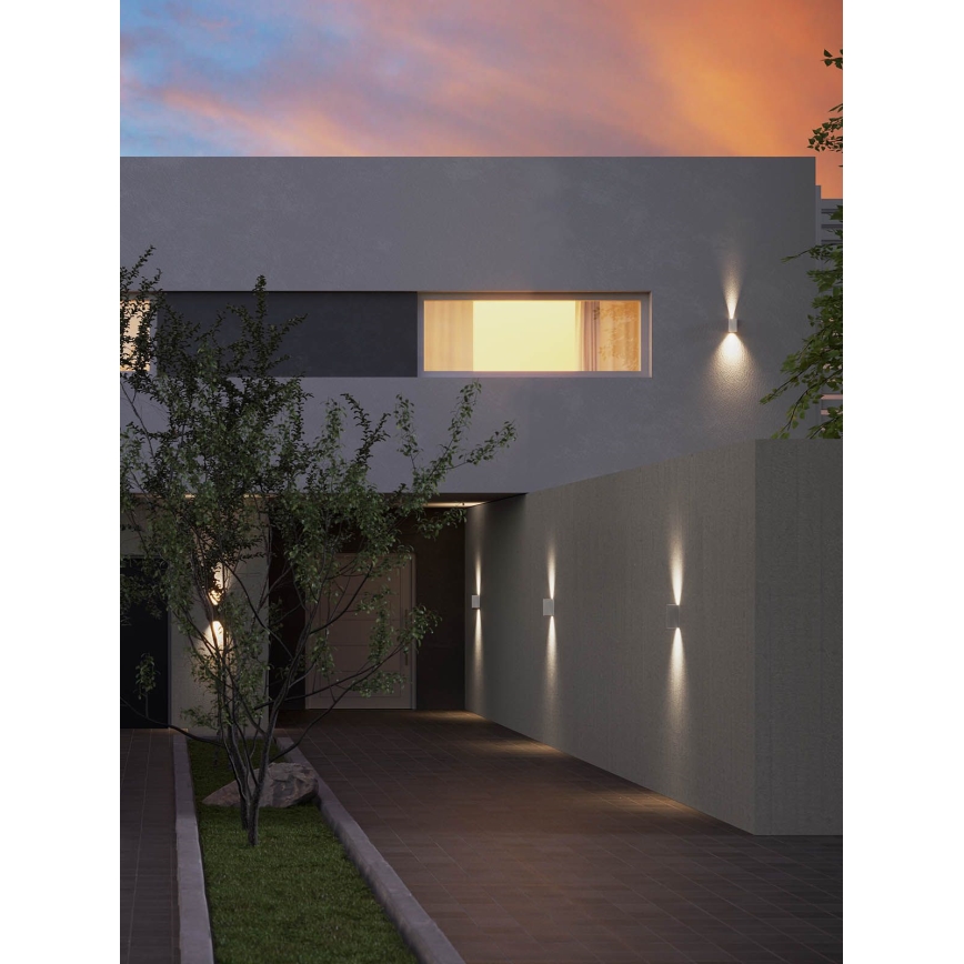 Redo 90635 - Udendørs LED væglampe SONNY 2xLED/5W/230V 2200/3000/4000K IP54 hvid