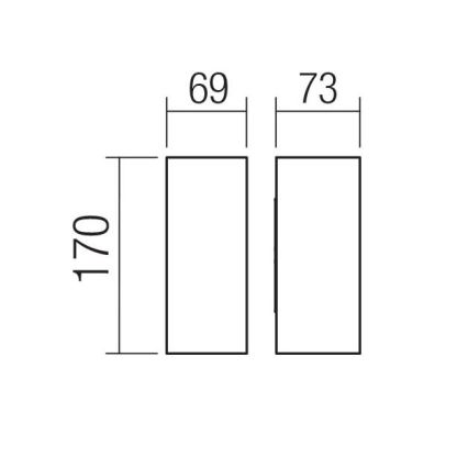 Redo 90635 - Udendørs LED væglampe SONNY 2xLED/5W/230V 2200/3000/4000K IP54 hvid