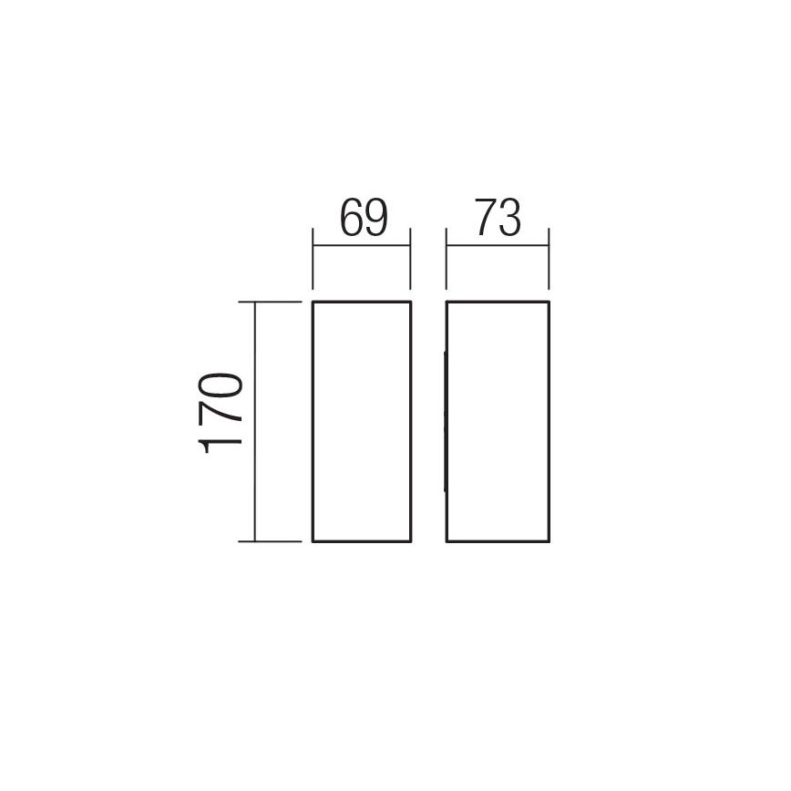 Redo 90635 - Udendørs LED væglampe SONNY 2xLED/5W/230V 2200/3000/4000K IP54 hvid