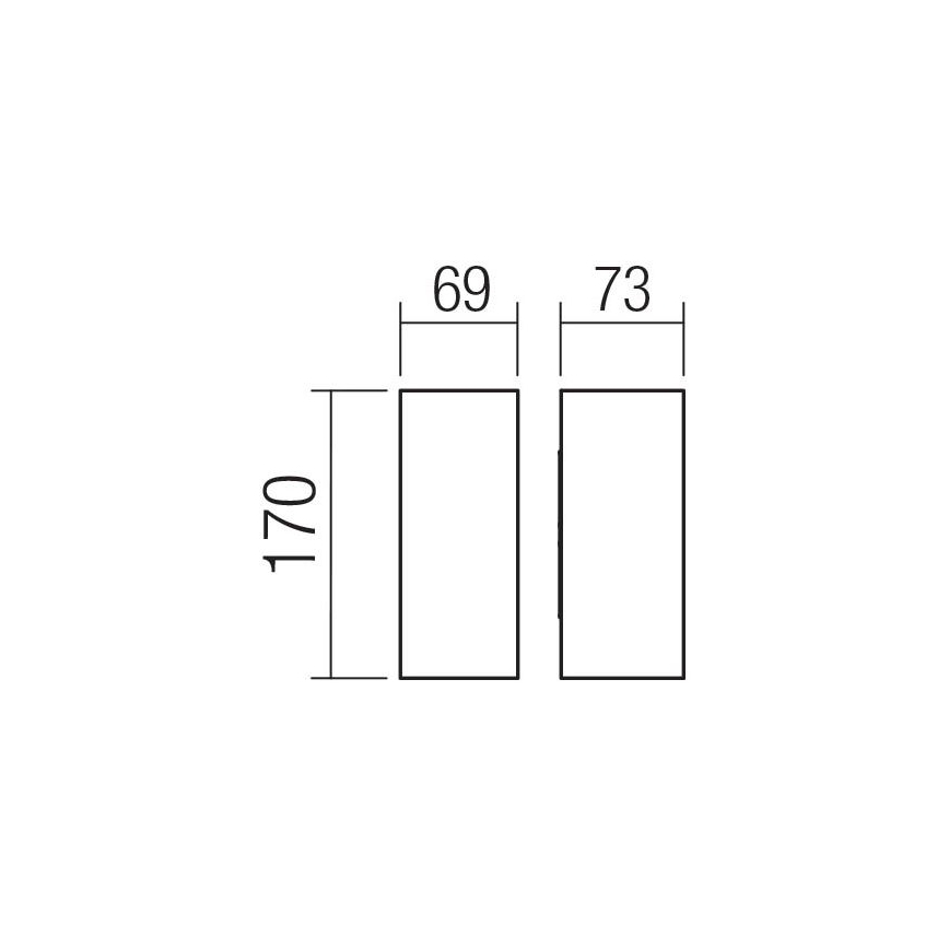 Redo 90637 - Udendørs LED væglampe SONNY 2xLED/5W/230V 2200/3000/4000K IP54 brun