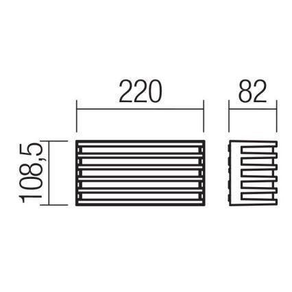 Redo 90638 - Udendørs LED væglampe BLAZE LED/12W/230V 3000K IP54 antracit