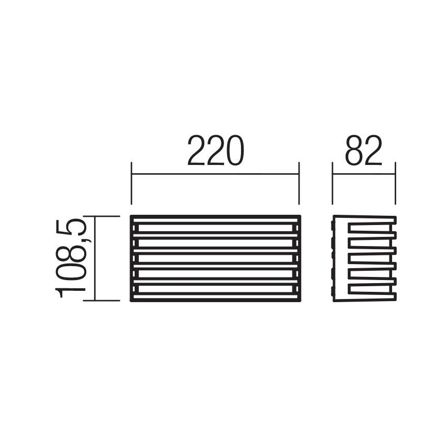 Redo 90638 - Udendørs LED væglampe BLAZE LED/12W/230V 3000K IP54 antracit