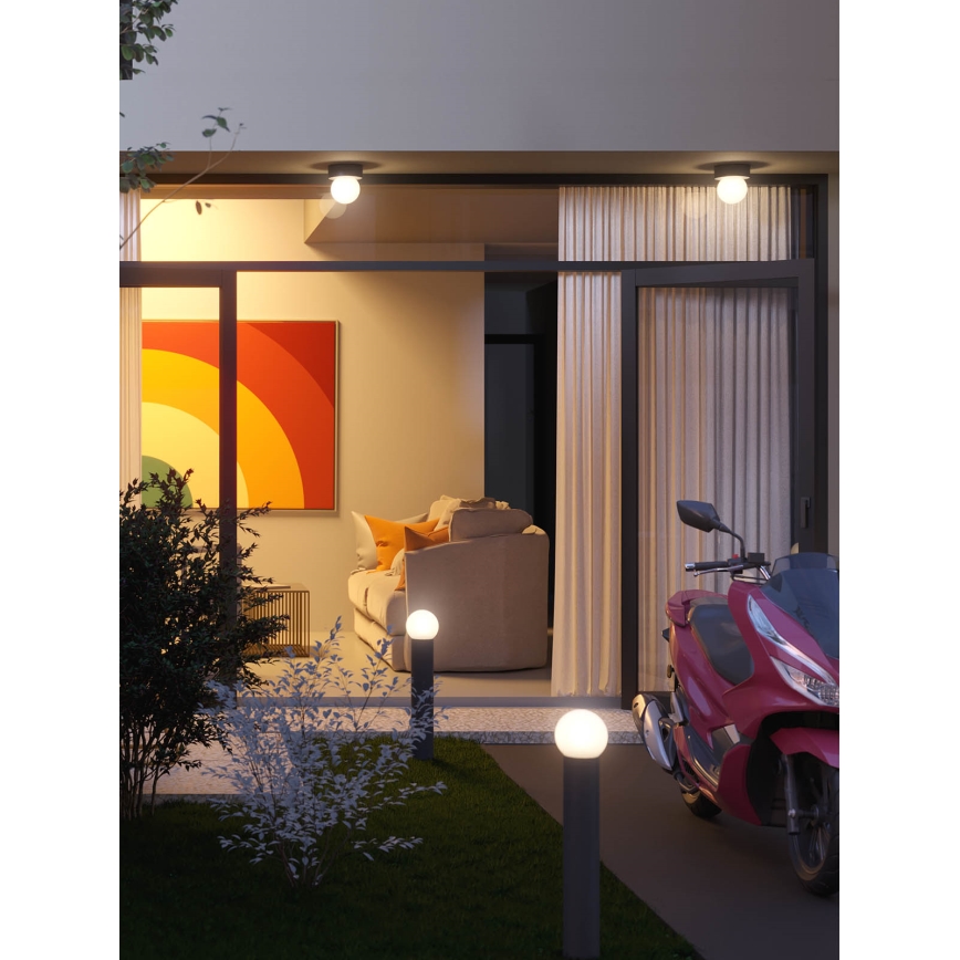 Redo 90641 - Udendørs loftlampe BULK 1xE27/28W/230V IP44 antracit