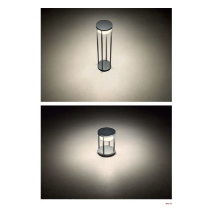 Redo 90677 - LED udendørslampe MAX LED/15W/230V 3000K 80 cm IP65 antracit