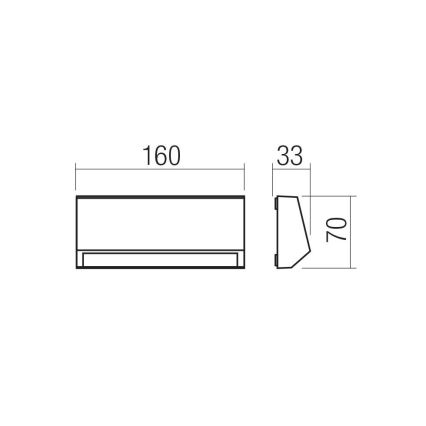 Redo 90679 - Udendørs orienteringsarmatur ANDER LED/3W/230V 3000K IP65 antracit