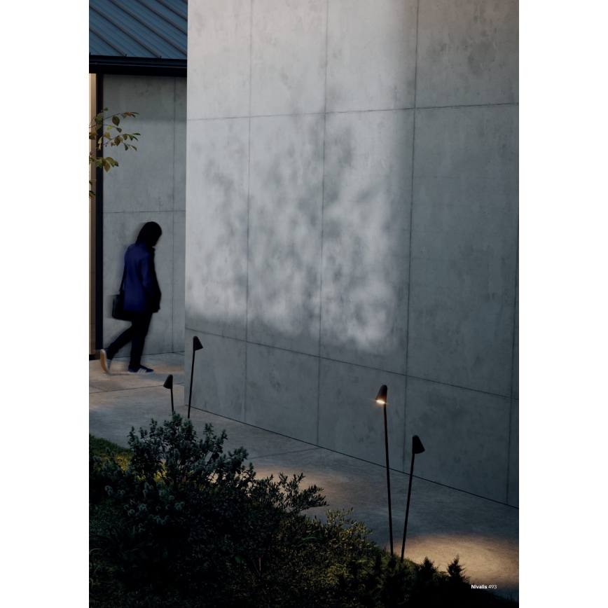 Redo 90713 - LED udendørslampe NIVALIS 2xLED/6,9W/230V 3000K 110 cm IP65 grøn