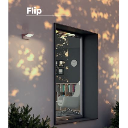 Redo 90716 - LED udendørs væglampe FLIP LED/40W/230V 3000/4000/5000K CRI 90 IP54 brun