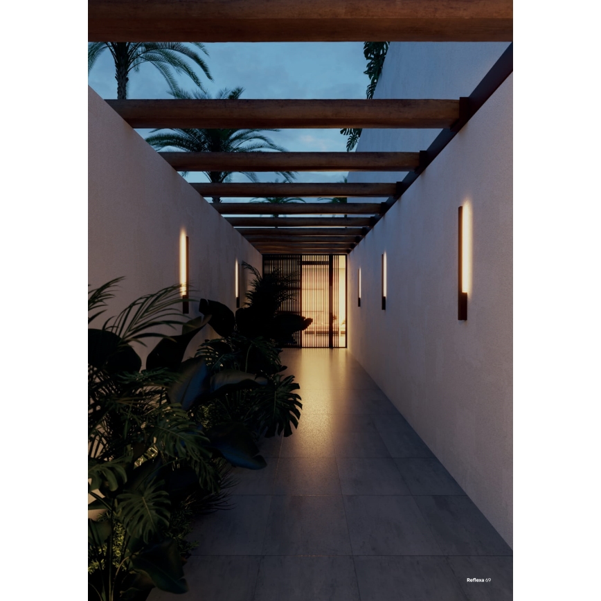 Redo 90870 - LED udendørs vægarmatur REFLEXA LED/6W/230V 3000K CRI 90 IP54 antracit