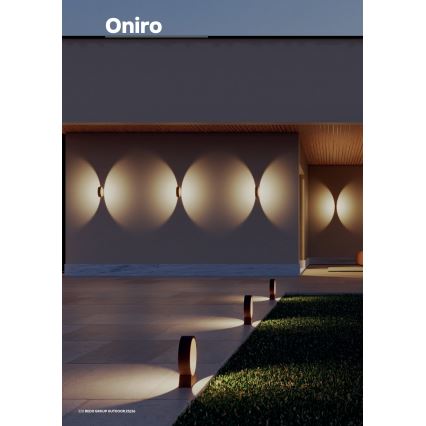 Redo 91063 - LED udendørs væglampe ONIRO LED/8W/230V 3000K CRI 90 IP65 brun