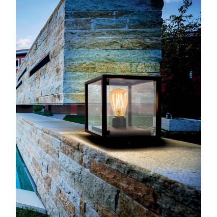 Redo 9109 - Udendørslampe VITRA 1xE27/15W/230V IP54 sort