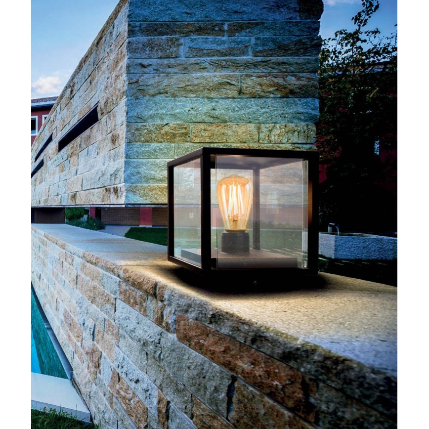 Redo 9109 - Udendørslampe VITRA 1xE27/15W/230V IP54 sort