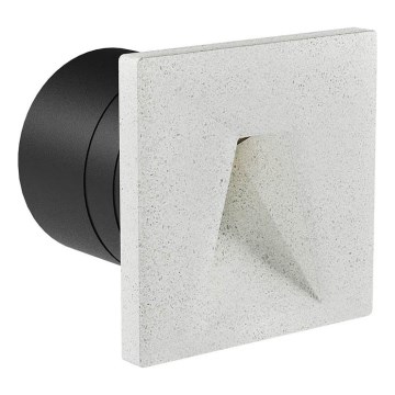 Redo 91195 - LED udendørs orienteringsarmatur BAST LED/2,5W/230V 3000K CRI 90 IP65 grå