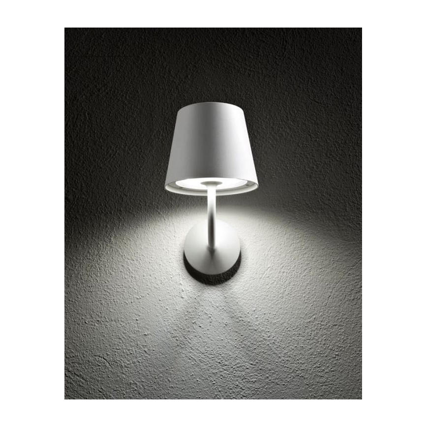 Redo 9124 - Udendørs LED væglampe GIORGIO LED/7W/230V IP65 hvid