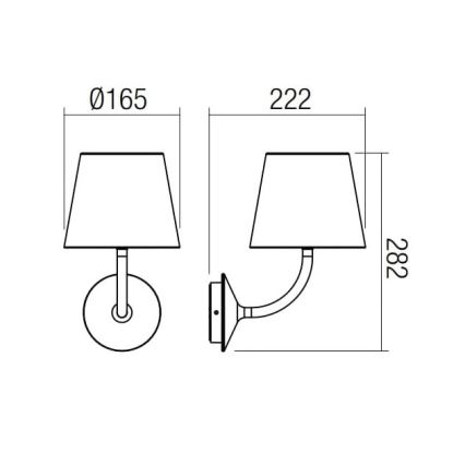 Redo 9124 - Udendørs LED væglampe GIORGIO LED/7W/230V IP65 hvid