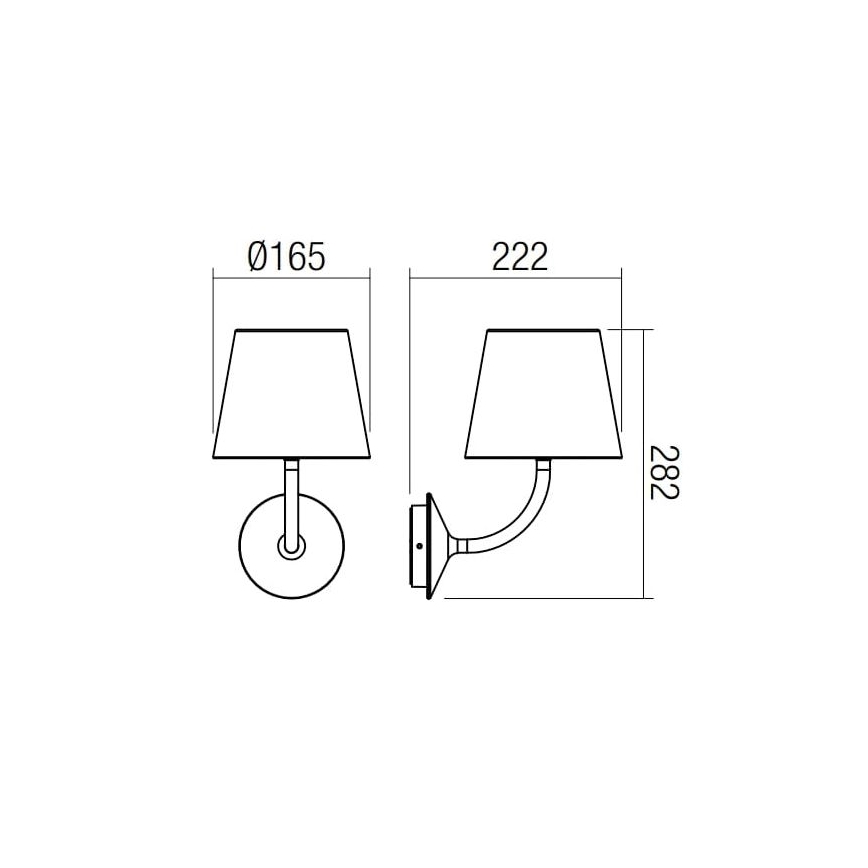 Redo 9125 - Udendørs LED væglampe GIORGIO LED/7W/230V IP65 sort