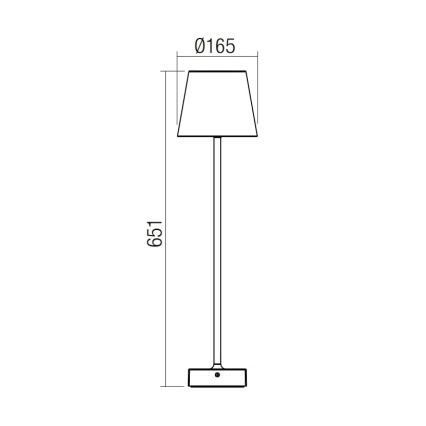 Redo 9126 - LED udendørslampe GIORGIO LED/7W/230V IP65 hvid