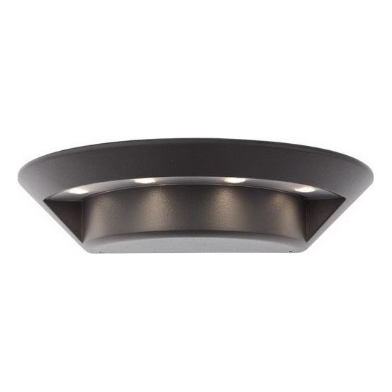 Redo 9407 - Udendørs LED væglampe PLATE 4xLED/3W/230V 4100K IP54 antracit