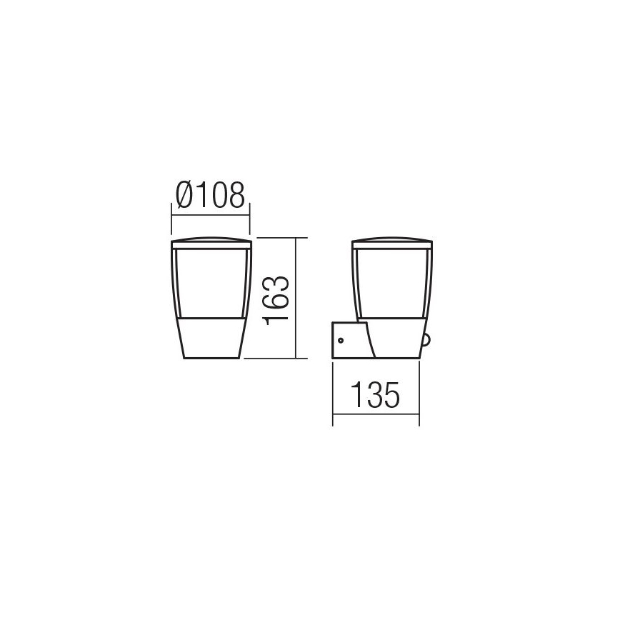 Redo 9449 - LED Udendørs Væglampe PEPE LED/6W/230V IP54 antracit