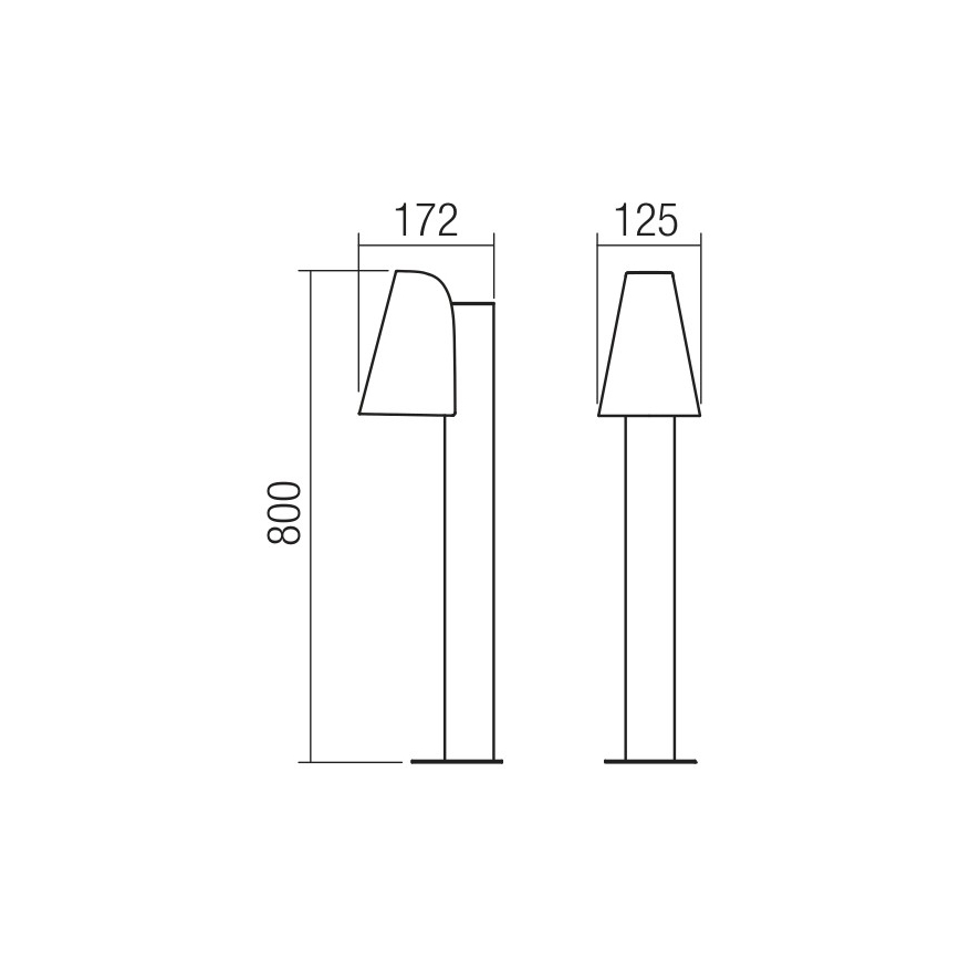 Redo 9532 - Udendørslampe ALVAR 1xGU10/35W/230V IP44