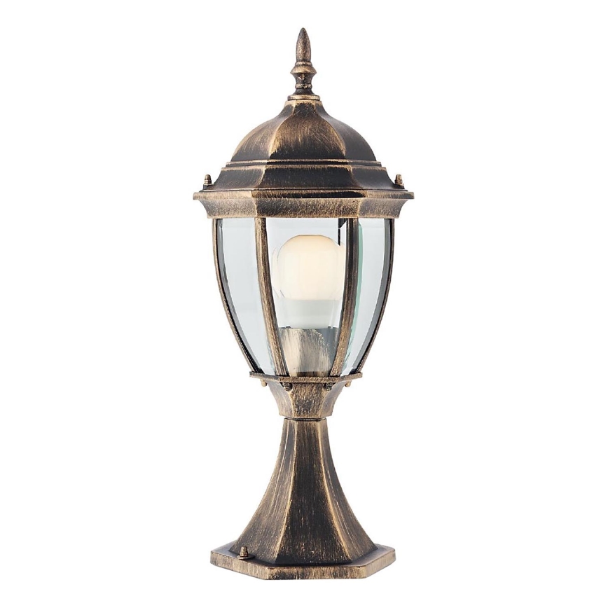 Redo 9606 - Udendørslampe SEVILLA 1xE27/42W/230V IP44 guldfarvet/patina