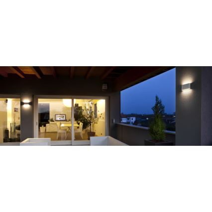 Redo 9622 - LED udendørs vægarmatur KLIPPE LED/13W/230V 3000K IP54 hvid