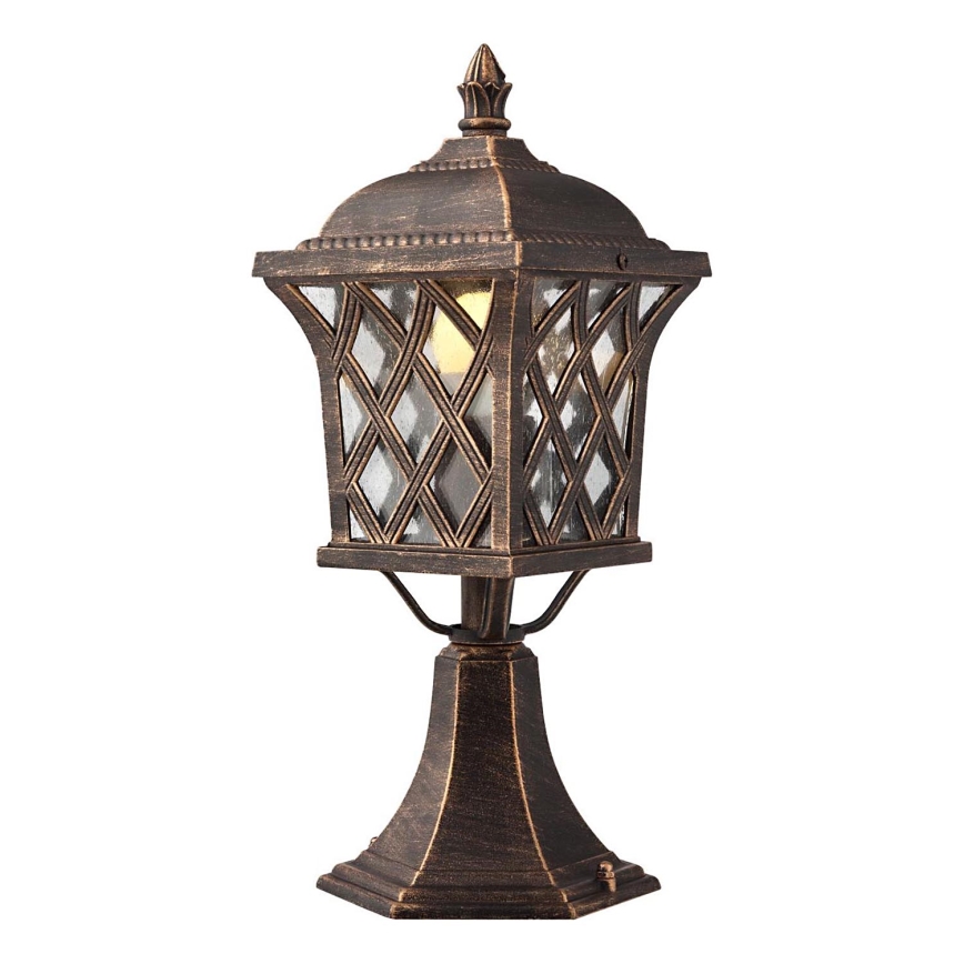 Redo 9953 - Udendørslampe BREMEN 1xE27/42W/230V IP23 guldfarvet/patina