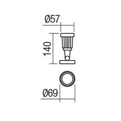 Redo 9997 - LED udendørslampe TIM LED/5W/230V 3000K IP65