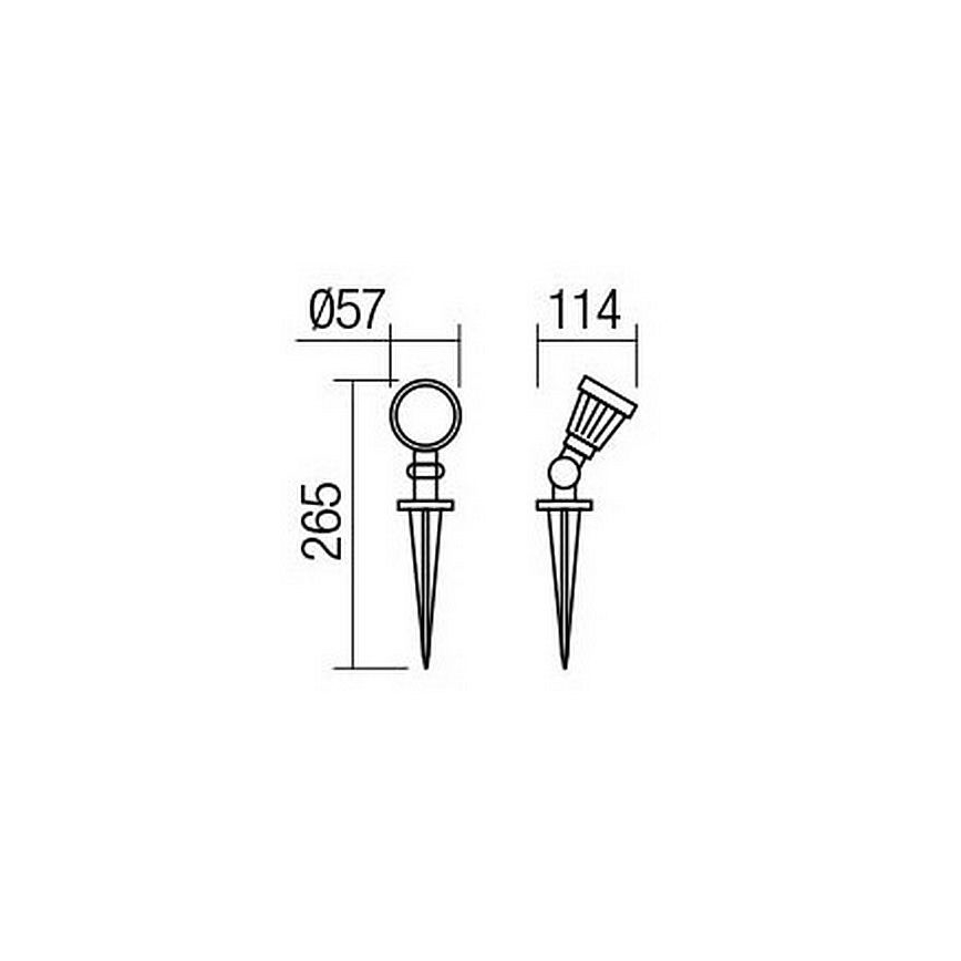 Redo 9998 - LED udendørslampe TIM LED/5W/230V 4000K IP65