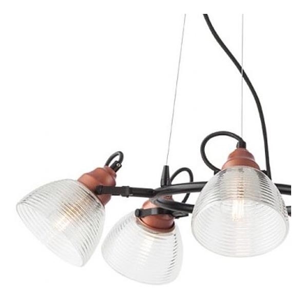 Redo A01-1451 - Reserveskærm til pendel og gulvlampe RIDGE E27 transparent