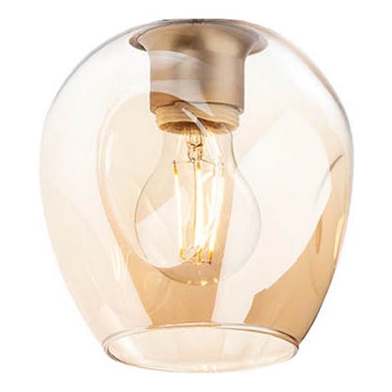 Redo A01-2621 - Reservelampskærm til PIERCE-lampe eller -lysekrone, Ø 15 cm, guld/røgfarvet