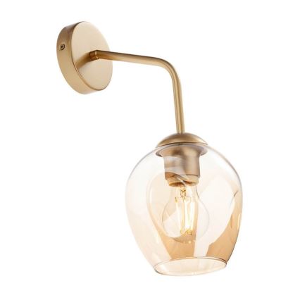 Redo A01-2621 - Reservelampskærm til PIERCE-lampe eller -lysekrone, Ø 15 cm, guld/røgfarvet