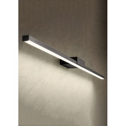Redo01-3270 - LED spejllampe til badeværelse ASTON LED/12W/230V 60 cm CRI 90 IP44 sort