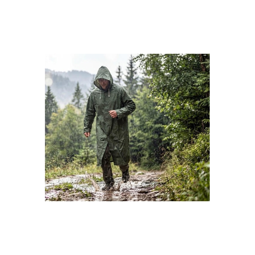 Regnjakke 120 cm grøn