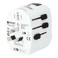 Rejseadapter PRO Light USB AC45PD - World, UK+USA+AUS/CN USB A+C 45W